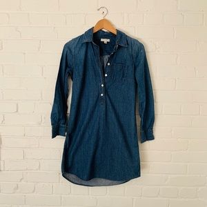 J. Crew Chambray Shirt Dress